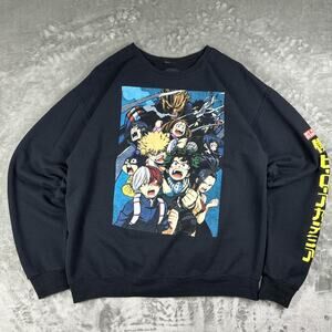 My Hero Academia Graphic Sweatshirt Size Large Manga Anime b11